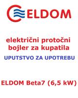 ELDOM Beta 7 használati utasítás