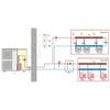Slika 15/18 -Šema instalacije sistema Centrometal HP-Cm Monoblock toplotna pumpa vazduh-voda
