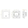 Slika 5/5 -FALCON C16 WiFi termostat - dimenziije
