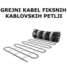 Električni grejni kabel za spoljnu upotrebu pod asfalt, beton, betonske staze (300 W/m)