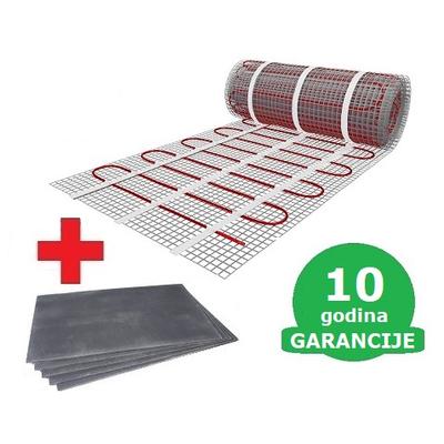  8 m2 U-HEAT grejna mrežica +  8,4 m2 U-HEAT polistirol izolaciona ploča