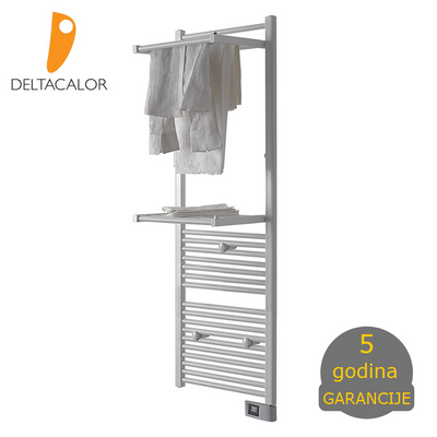 Deltacalor PAPILLON Double 750 W električni radijator sušač sa dva mobilna člana (beli)