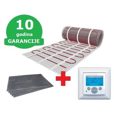 1,5 m2 U-HEAT grejna mrežica + 1,8 m2 U-HEAT polistirol izolaciona ploča + Intelligent Control digitalni termostat