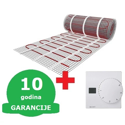 U-HEAT grejna mrežica + U-HEAT manualni termostat