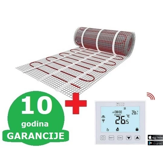 U-HEAT grejna mrežica 2,5 m2 =  375 W + Wi-Fi Control digitalni termostat sa senzorom temperature poda