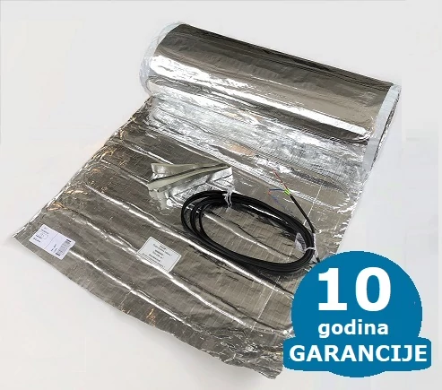 FALCON U-HEAT Alu-Mat električna grejna mrežica pod laminat 8 m2 = 1120 W (podno grejanje 140 W/m2) 