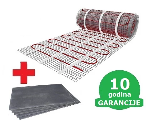  4 m2 U-HEAT grejna mrežica + 4,2 m2 U-HEAT polistirol izolaciona ploča
